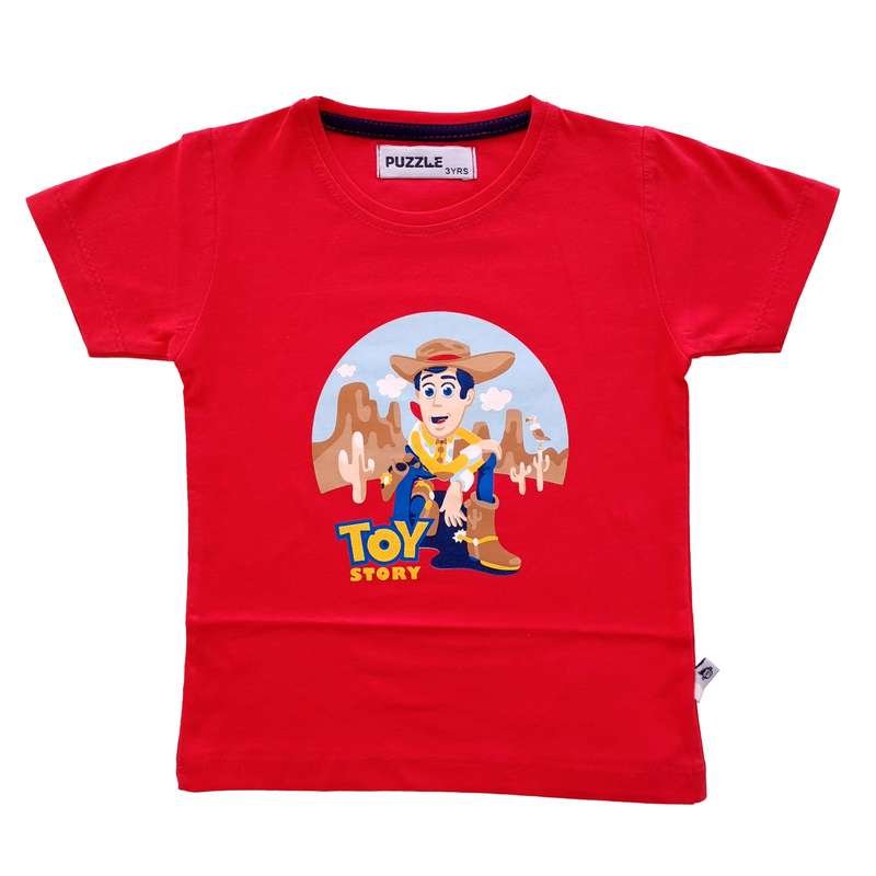 تی شرت آستین کوتاه بچگانه پازل مدل Toy Story