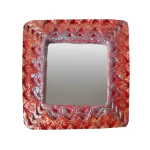آینه رومیزی مدل پاپیه ماشه کد S207