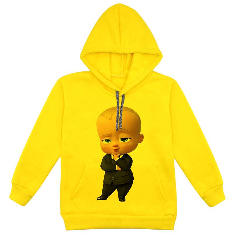 هودی پسرانه مدل بچه رییس F41 رنگ زرد