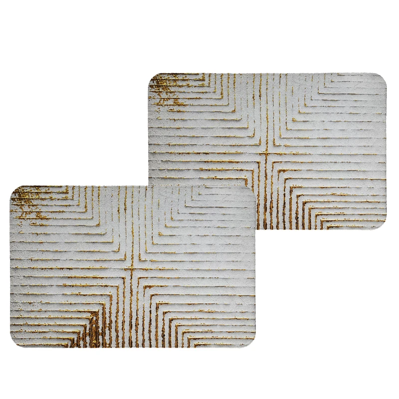 زیربشقابی طرح کلاسیک کد 8898 بسته 2 عددی 