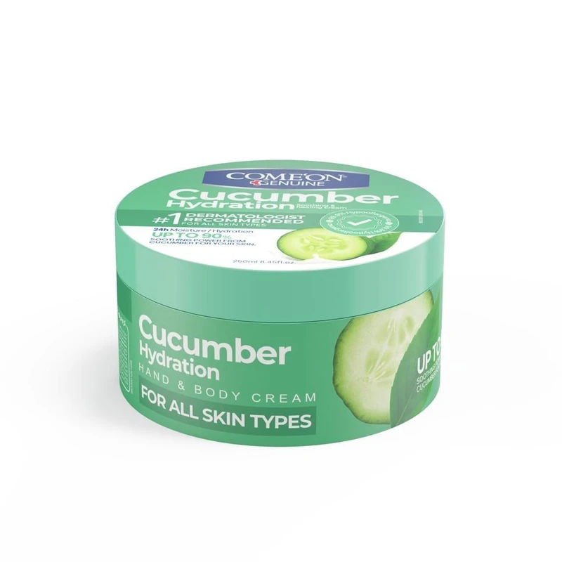 کرم مرطوب‌کننده صورت و دست کامان مدل CUCUMBER مناسب برای پوست خشک حجم 250 میلی‌لیتر