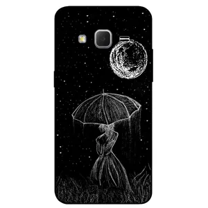 Megafone Girl and Moon 1369 Cover For Samsung Galaxy Grand Prime / G530