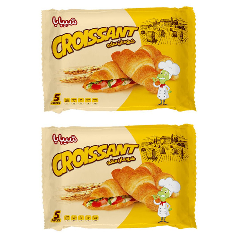 کروسان مولتی شیبابا- 200 گرم 2 بسته 5 عددی