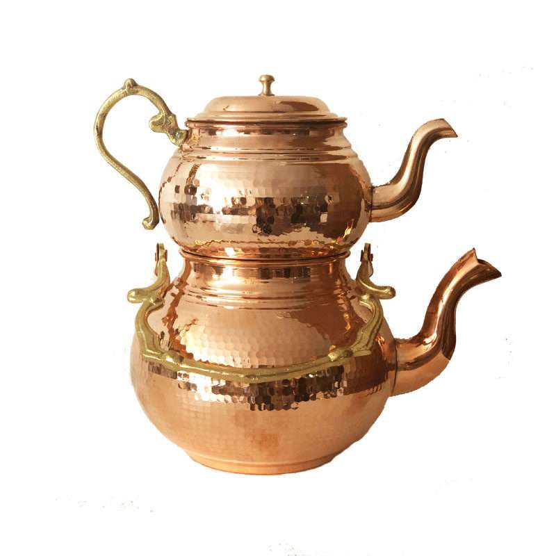 ست کتری و قوری مسی کد ZN054