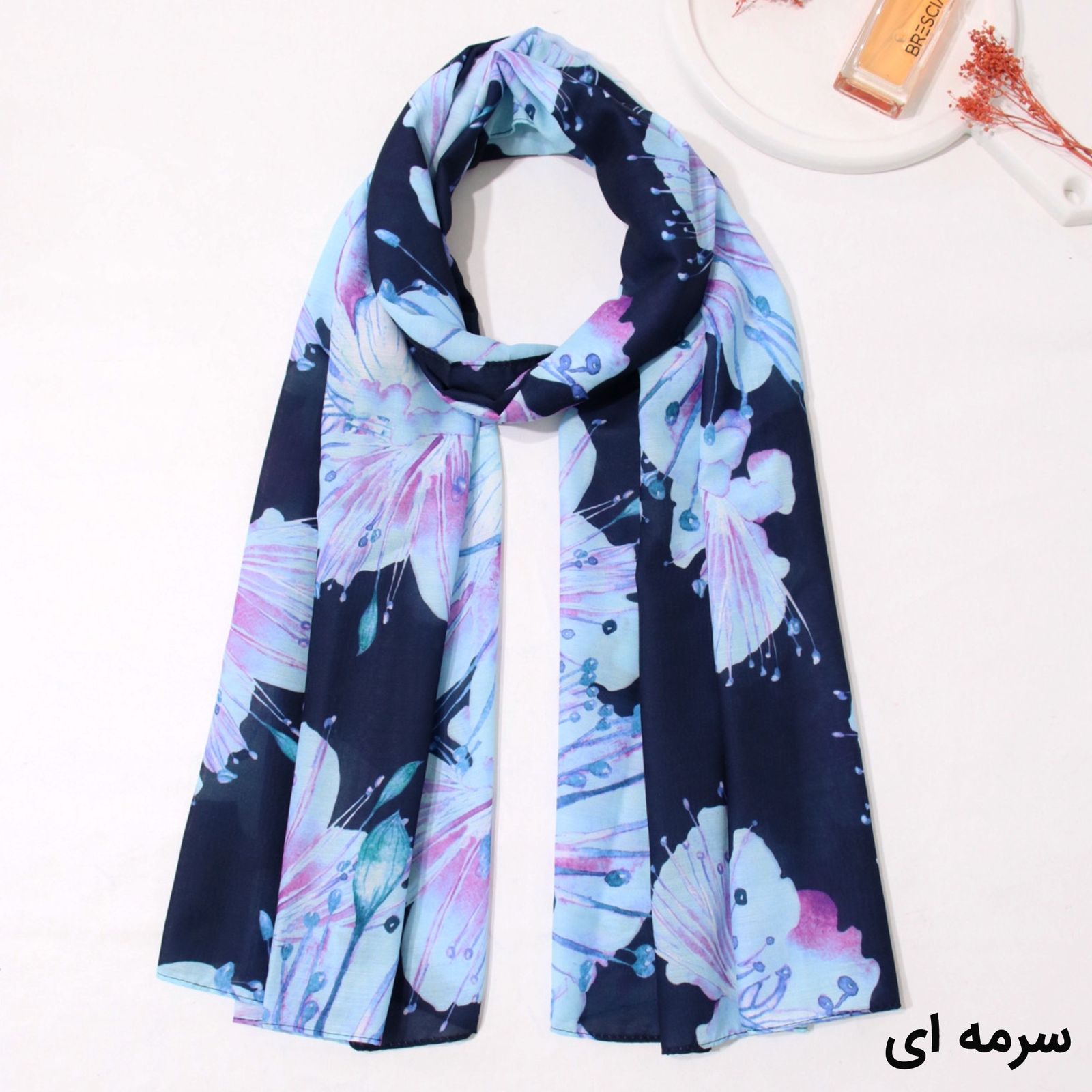 شال زنانه مدل نخی خنک گلدن کد ana-3052 -  - 2