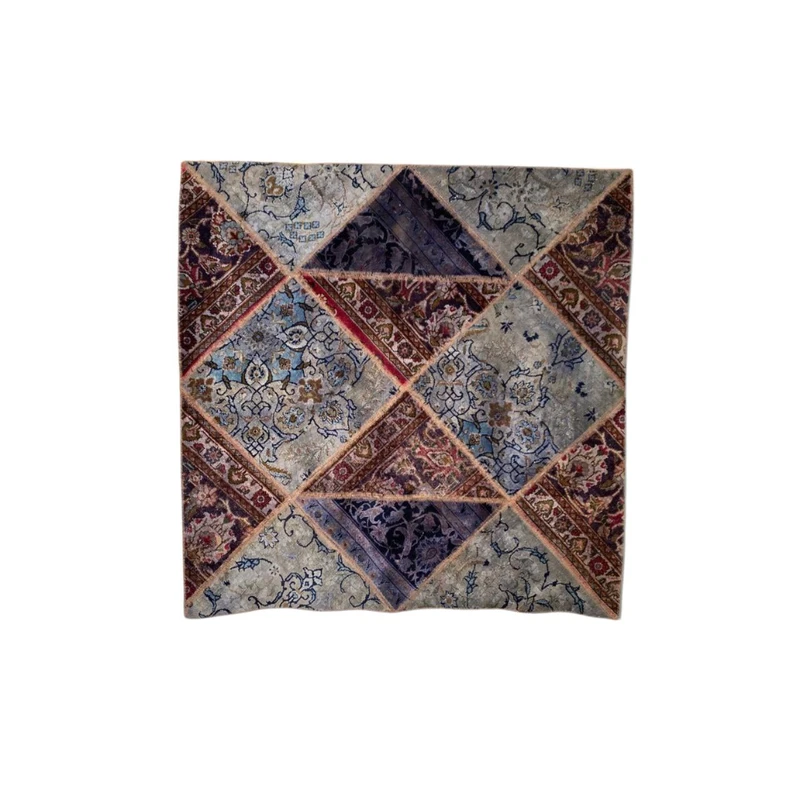 کلاژ فرش دستباف 2 متری مدل وینتج کد 57