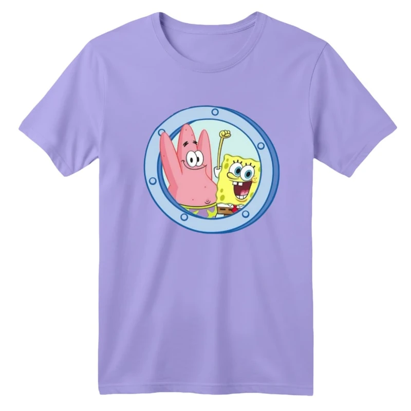 تی شرت آستین کوتاه بچگانه مدل باب اسفنجی کد ۱۱