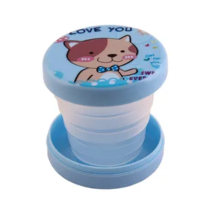 لیوان کودک مدل تاشو طرح گربه کد S5