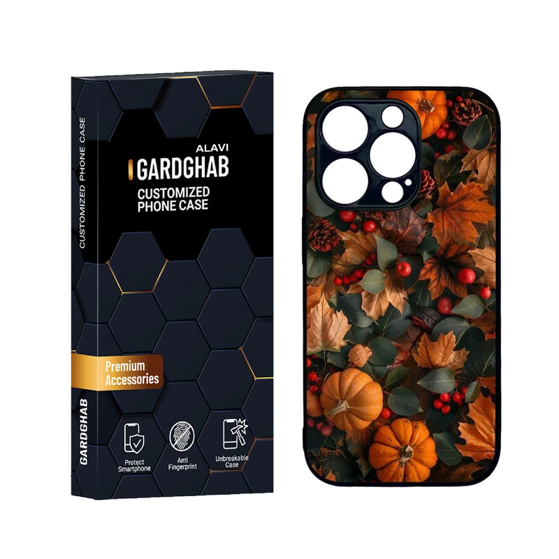 کاور گارد قاب علوی مدل دورژله ای هنری مناسب برای گوشی موبایل اپل iPhone 14 Pro Max