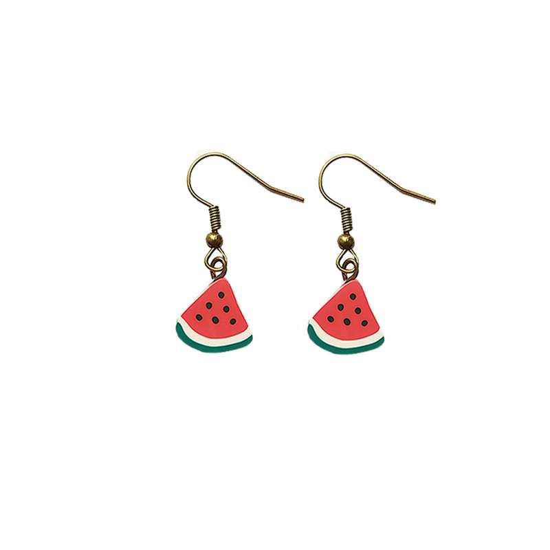 گوشواره دخترانه مدل هندوانه گوشواره دخترانه مدل هندوانه