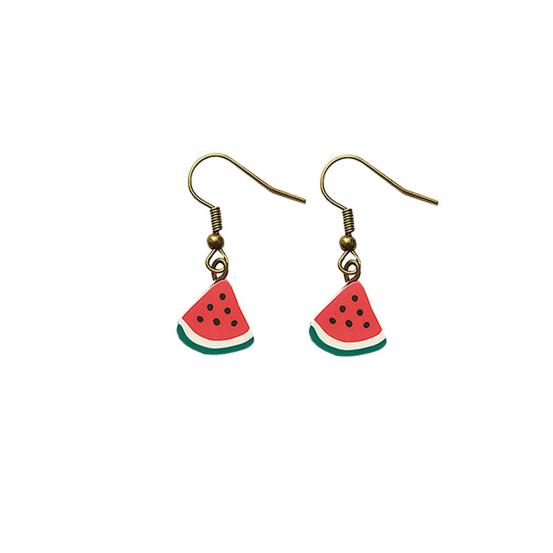 گوشواره دخترانه مدل هندوانه گوشواره دخترانه مدل هندوانه