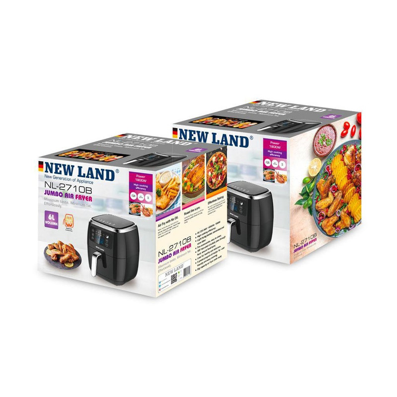 سرخ کن بدون روغن نیولند مدل JUMBO کد NL-2710B سرخ کن بدون روغن نیولند مدل JUMBO کد NL-2710B