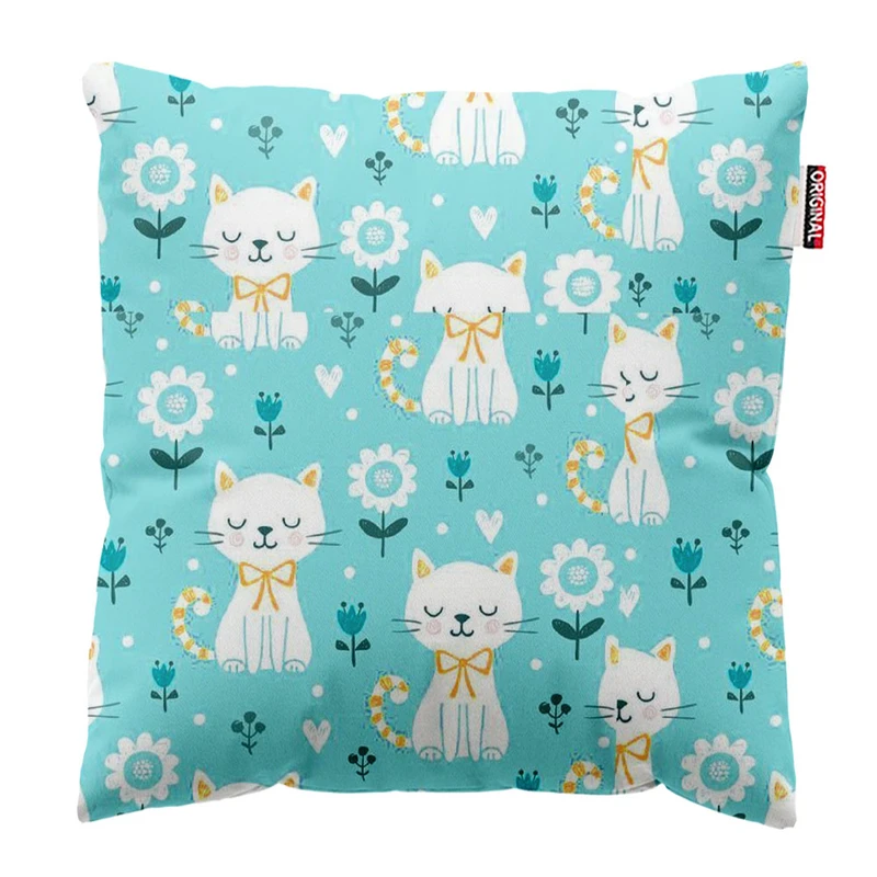 کوسن پاد آفرین طرح گربه کد 2818 سایز 30*30 سانتی متر