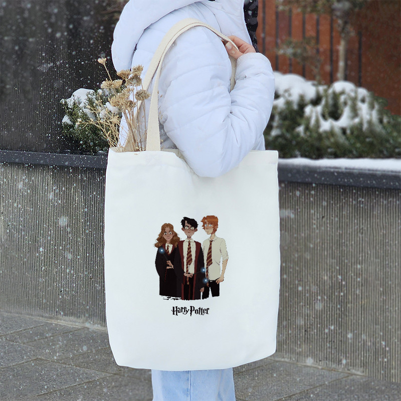 ساک خرید خندالو مدل رون و هرمیون پاتر Harry Potter کد 1601