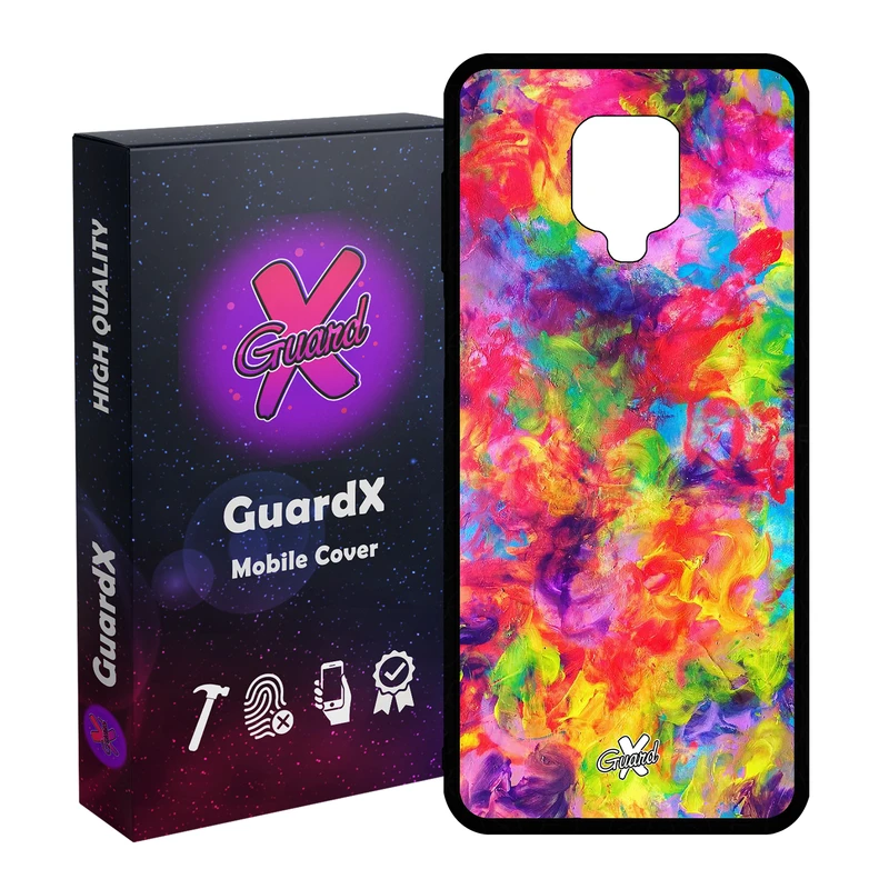 کاور گارد ایکس طرح رنگی مدل Glass10390 مناسب برای گوشی موبایل شیائومی Redmi Note 9S / Note 9 Pro / Note 9 Pro Max