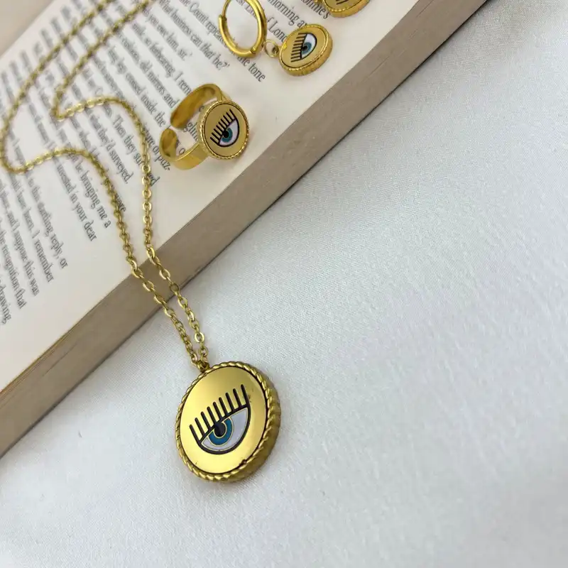 نیم ست زنانه مدل چشم کد M4130