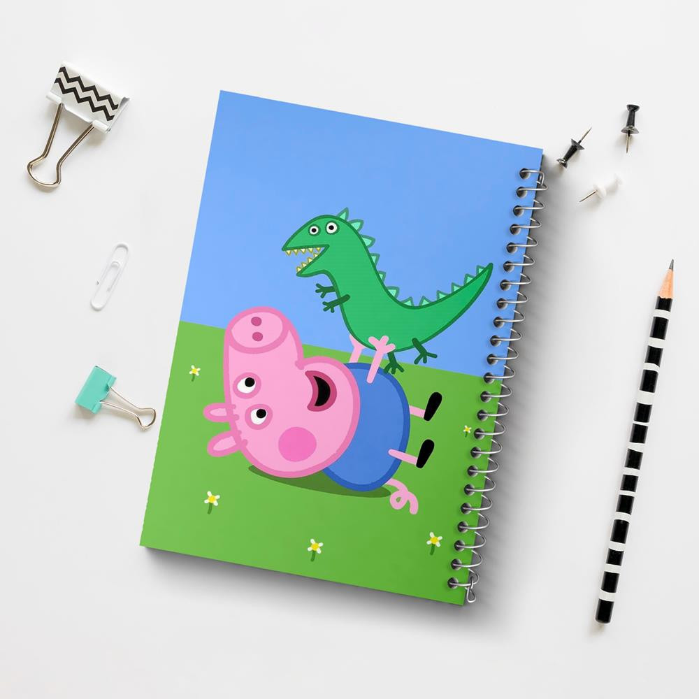 دفتر مشق 50 برگ خندالو مدل جورج انیمیشن پپا پیگ Peppa pig کد 22072