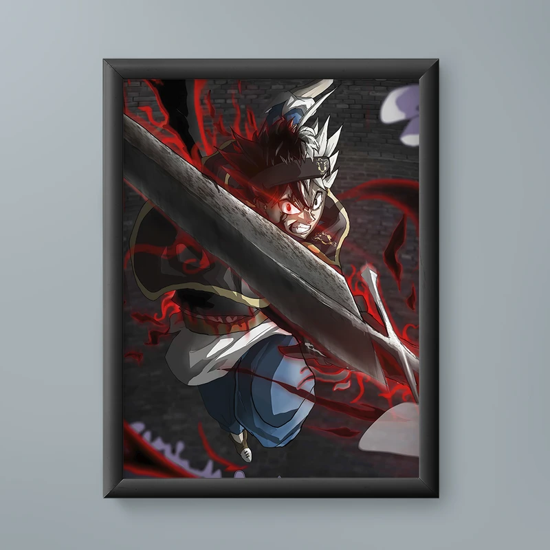 تابلو مدل انیمه آستا بلک کلاور asta black clover anime 15