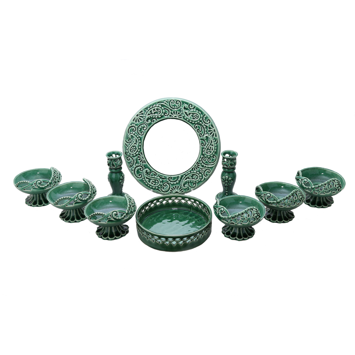 مجموعه ظروف هفت سین  10 پارچه کد NR-010