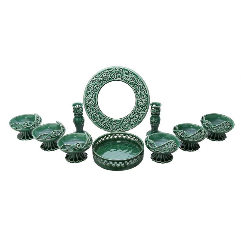مجموعه ظروف هفت سین  10 پارچه کد NR-010