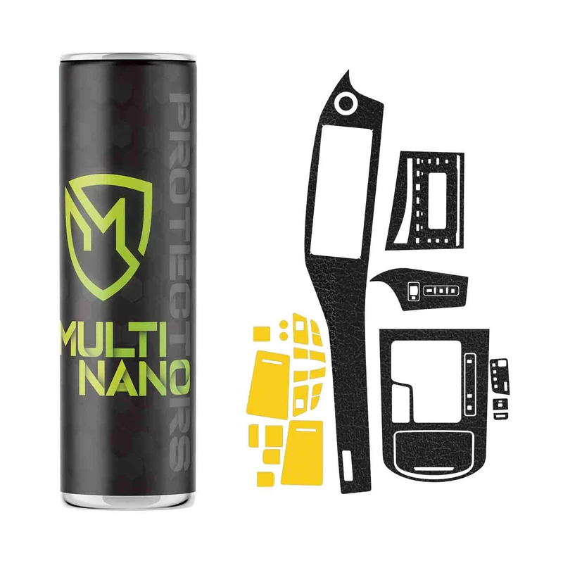 برچسب محافظ کنسول خودرو مولتی نانو طرح چرم مدل X-F1L مناسب برای بهمن دیگنیتی پرایم مجموعه 35 عددی