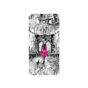 MAHOOT Collage of Catwalk Bridge Cover Sticker for Samsung Galaxy J7 2016