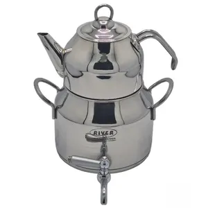 ست کتری و قوری ریور کد DH2168 گنجایش کتری 3 لیتر گنجایش قوری 1 لیتر