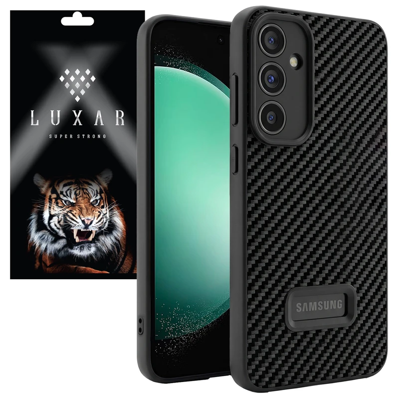 کاور لوکسار مدل S23FE _Carbon Line مناسب برای گوشی موبایل سامسونگ Galaxy S23 FE