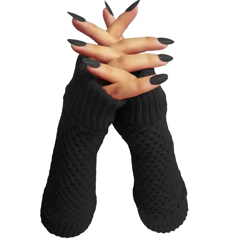 دستکش بافتنی زنانه مدل کشباف کد Q4