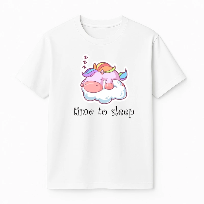 تی‌شرت آستین کوتاه دخترانه مدل یونیکورن کد v3 