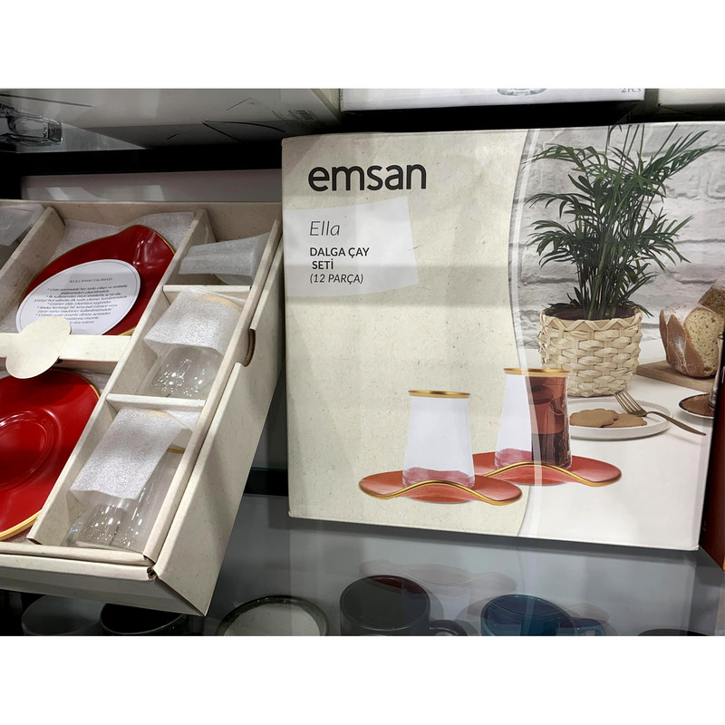 سرویس چای خوری 12 پارچه امسان مدل Ella