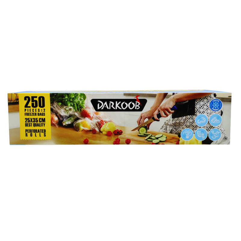 کیسه فریزر دارکوب مدل 03 بسته 250 عددی