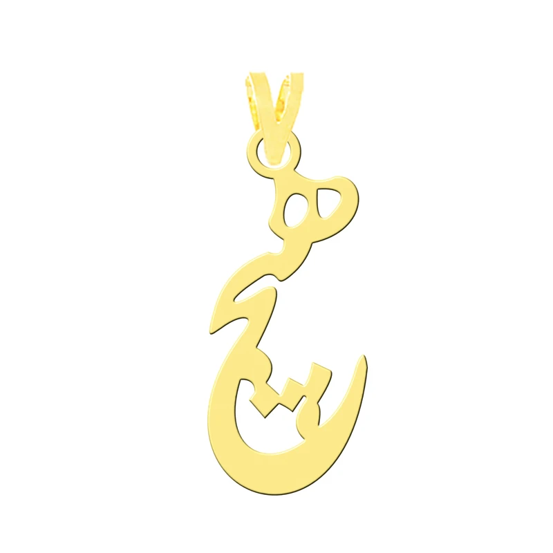 آویز گردنبند طلا 18 عیار زنانه کرابو طرح هیچ مدل Kr3246