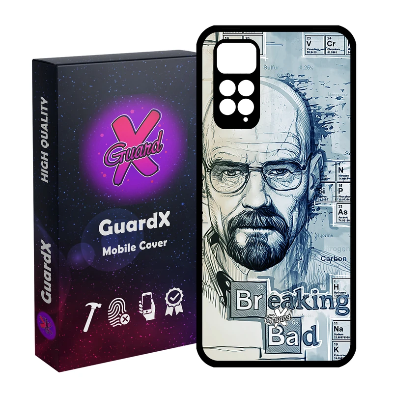 کاور گارد ایکس طرح Breaking Bad مدل Glass10202 مناسب برای گوشی موبایل شیائومی Redmi Note 11S/ Note 11 4G