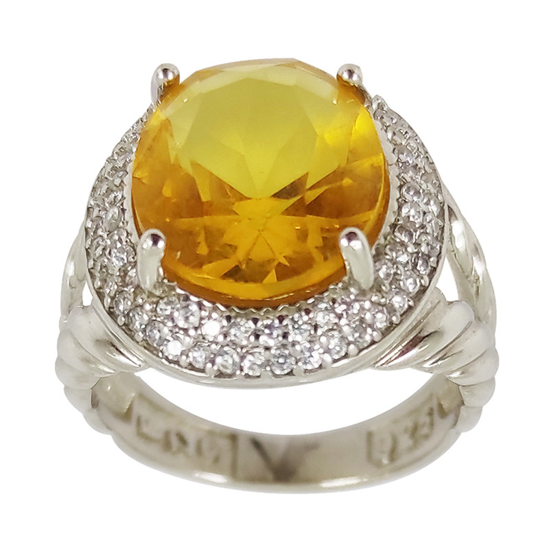 انگشتر نقره زنانه سلین کالا مدل مریم سیترین انگشتر نقره زنانه سلین کالا مدل مریم سیترین