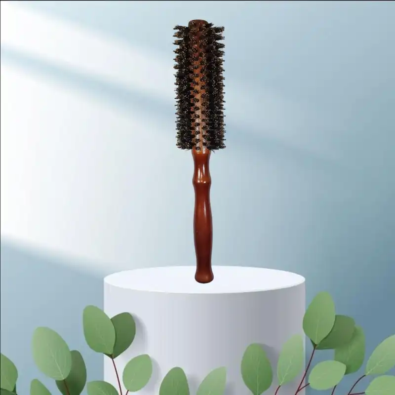 برس مو مدل چوبی گرد