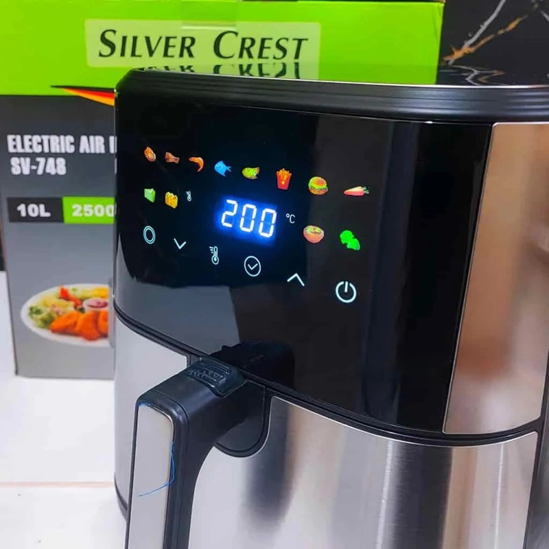 سرخ‌کن هواپز 10 لیتری سیلور کرست مدل SV-748، بیشتر از 7 برنامه پخت
