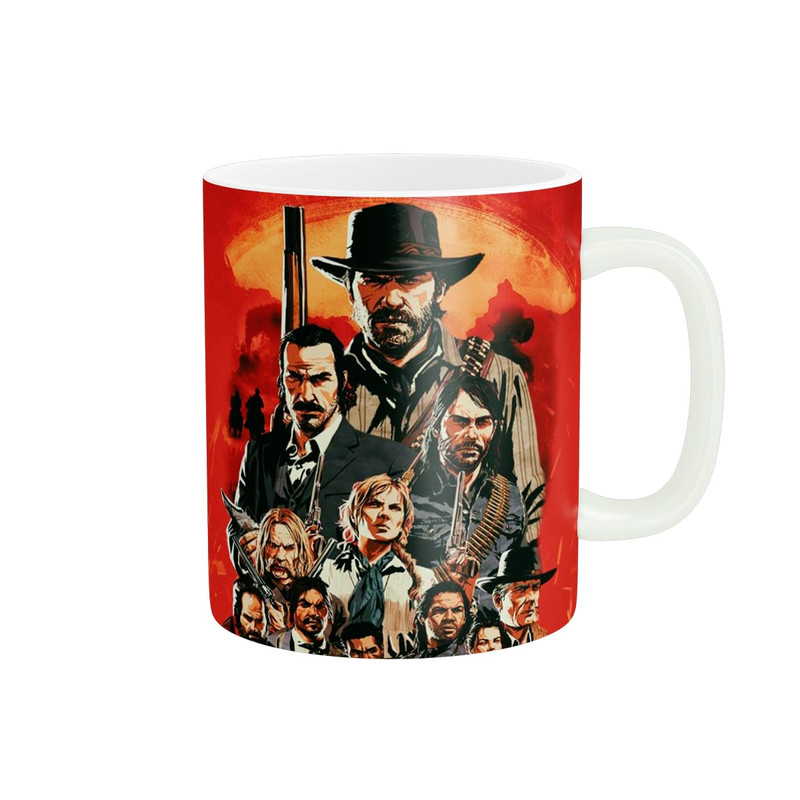 ماگ طرح بازی Red Dead Redemption کد 07