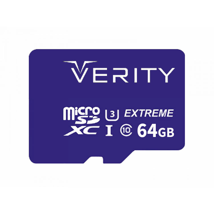 کارت حافظه microSDXC وریتی مدل 4K کلاس 10 استاندارد UHS-I U3 سرعت 80MBps ظرفیت 64 گیگابایت