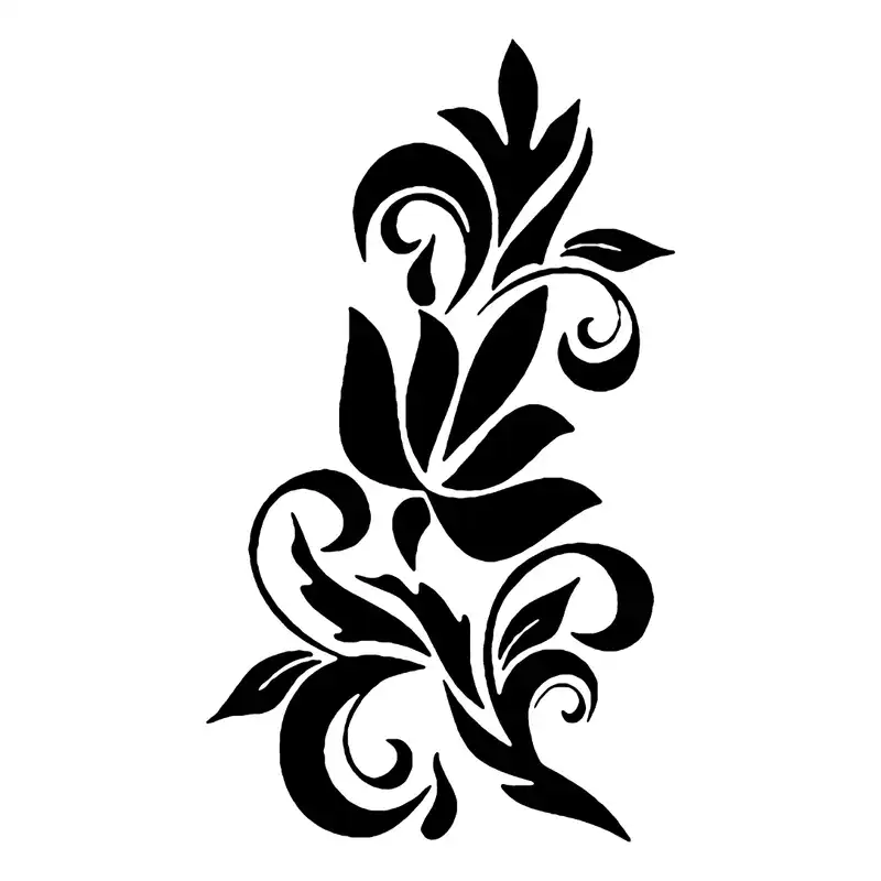 شابلون باتیس آرت طرح گل کد 50-578