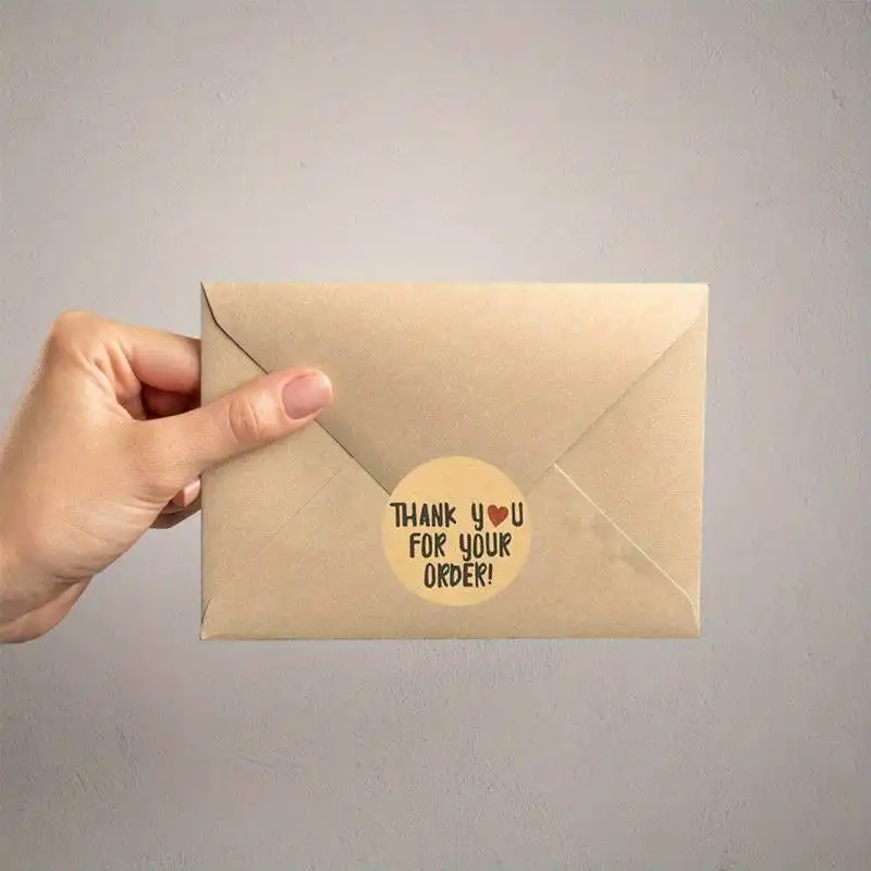 برچسب طرح تشکر مدل S-09 بسته 500 عددی