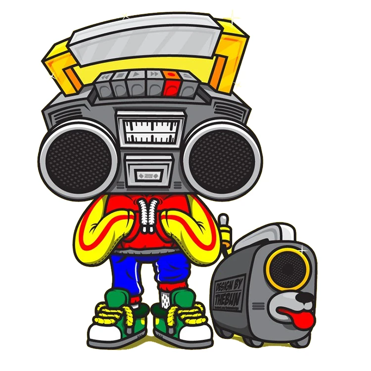 استیکر پارچه و لباس پاد آفرین مدل کارتونی کد S1488