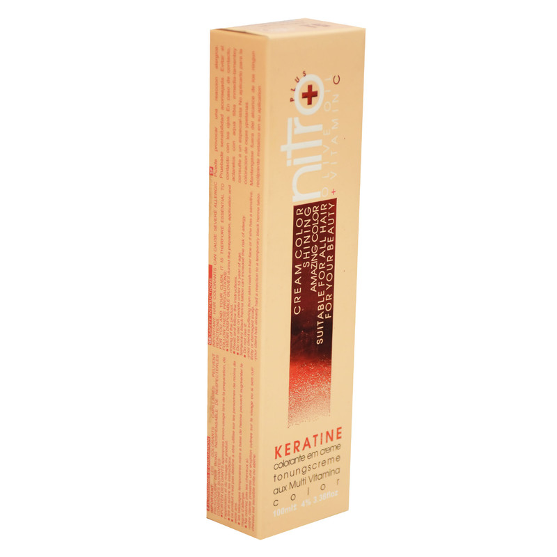 رنگ مو نیترو سری Keratine شماره 7.3 حجم 100 میلی لیتر رنگ بلوند زیتونی تیره