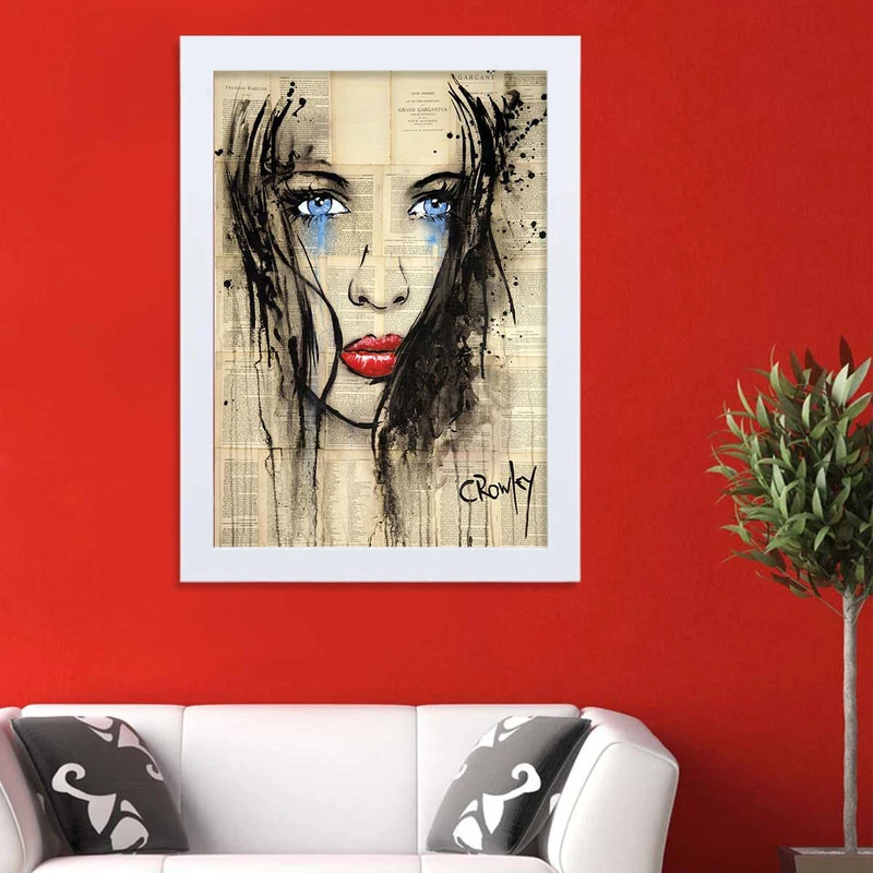 تابلو گالری استاربوی طرح پرتره دختر مدل هنری HL265