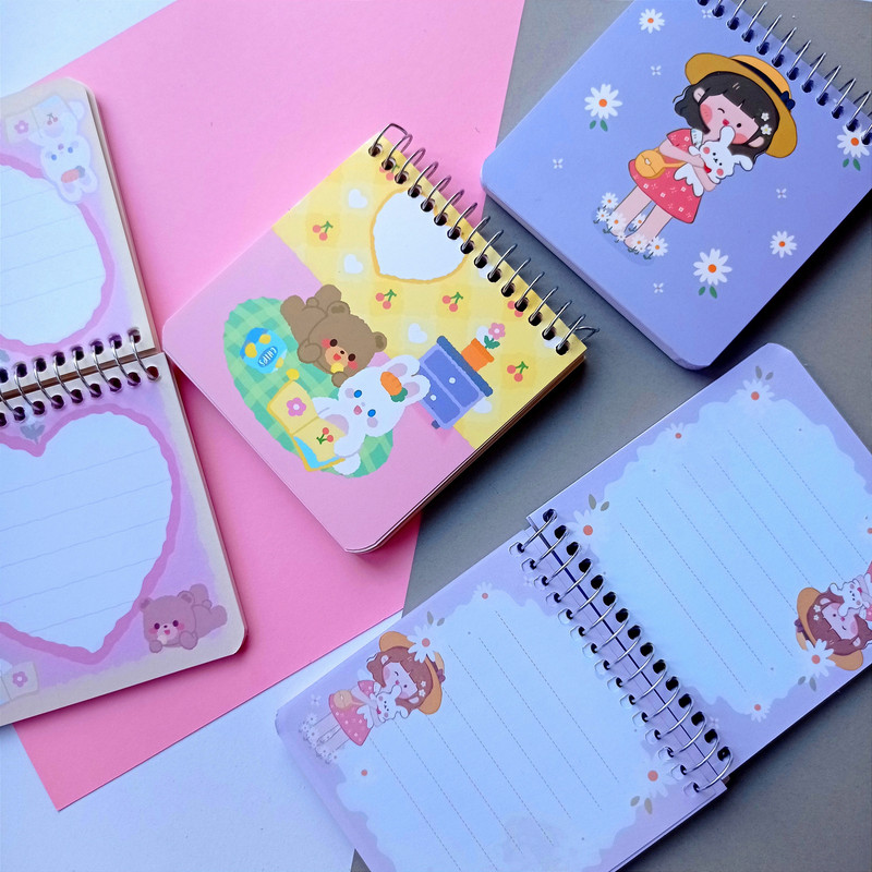  دفترچه یادداشت مدل حاشیه دار کد A106 بسته 2 عددی