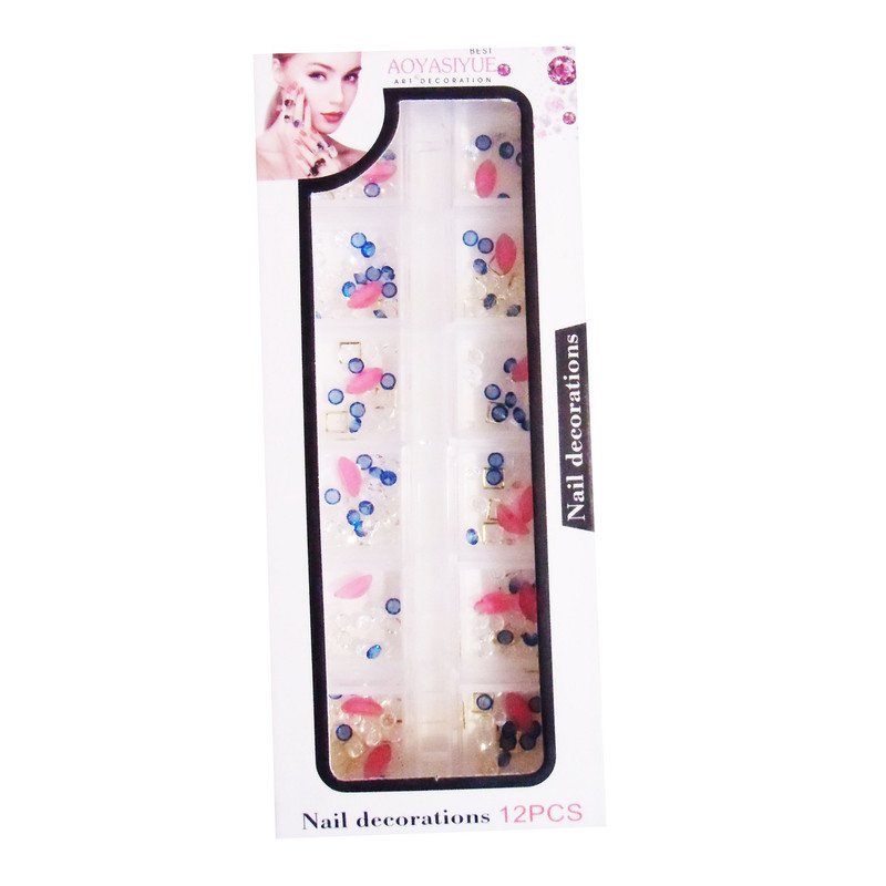 نگین ناخن مدل 01  مجموعه 12 عددی