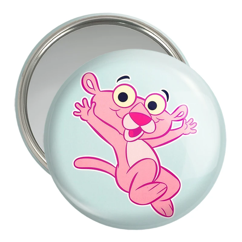 آینه جیبی خندالو مدل پلنگ صورتی Pink Panther  کد 1400