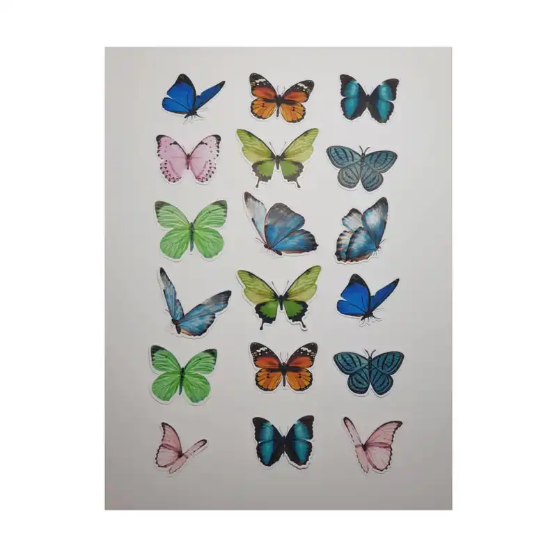 کارت پستال مدل پروانه طرح اسکرپ بوک و بولت ژورنال