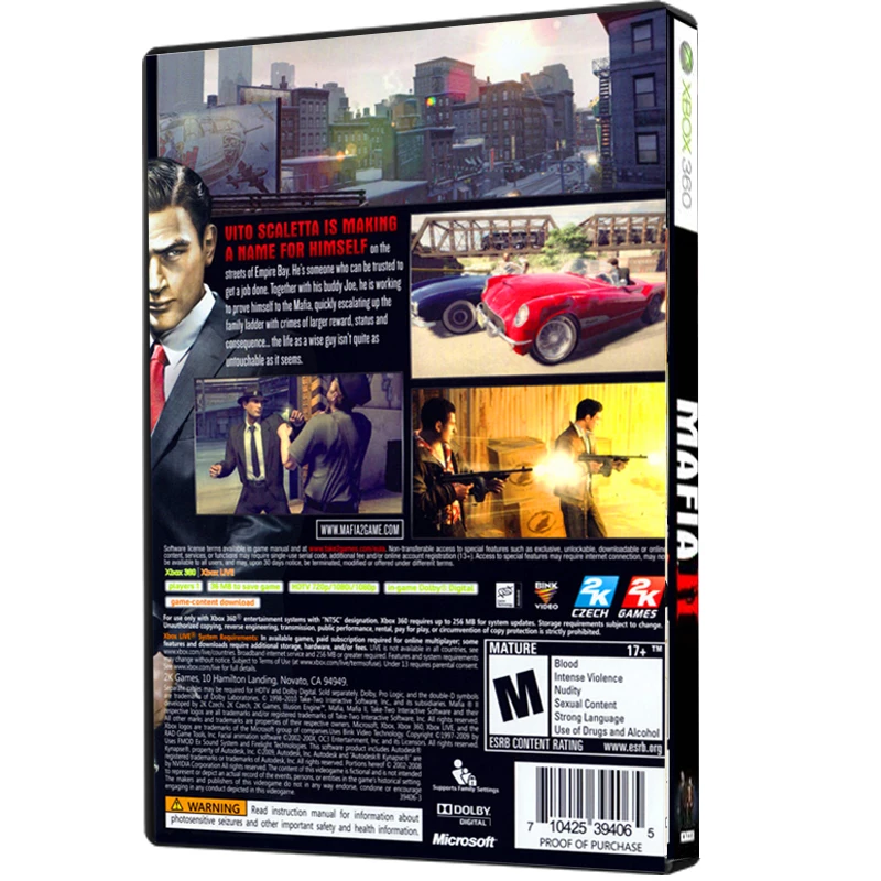 بازی Mafia II مخصوص XBOX 360