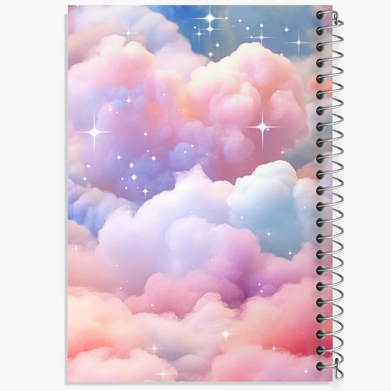 دفتر شطرنجی 50 برگ خندالو طرح ابرهای کیوت کد N2281